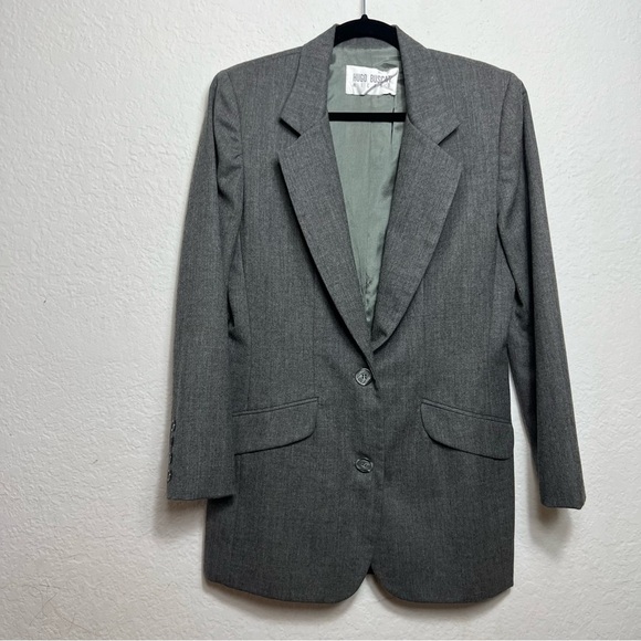 Vintage Hugo Buscati Milano Wool Blazer Gray - Picture 1 of 8